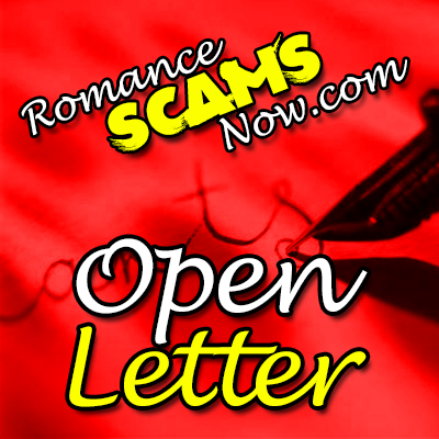 Open Letter From Romance Scams Now