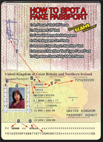 Fake Scammer Passport