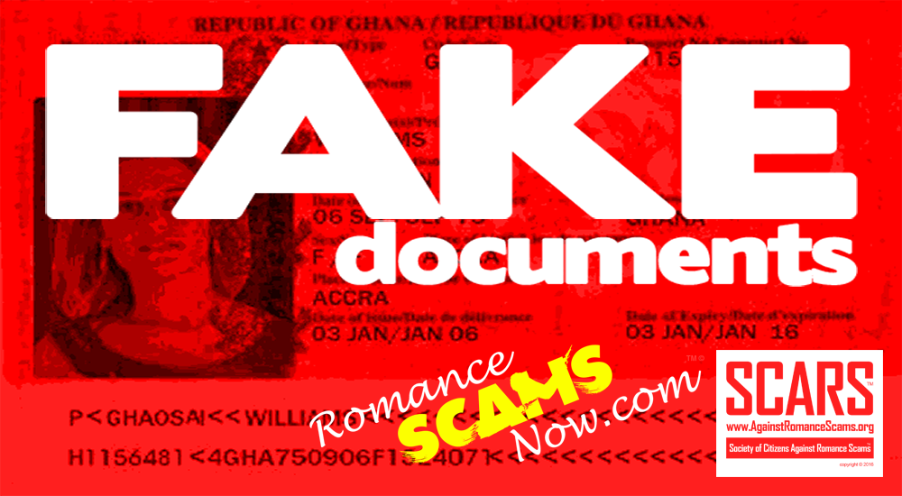 Fake Scammer Documents & Passports