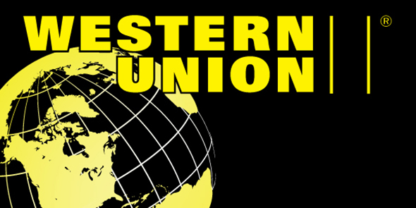 Western Union Money Transfer Service logo - banner