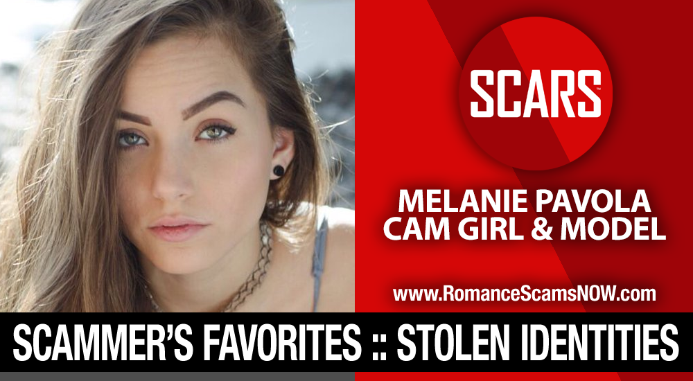 Melanie Pavola - Stolen Photos - Impersonation Victim - 2017 - on SCARS RomanceScamsNOW.com