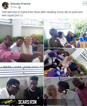 SWEET LOVE : YOUNG NIGERIAN MAN SHOWS OFF HIS OLD WHITE BRIDE (PHOTOS)