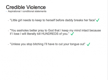Facebook's manual on credible threats of violence 10 1