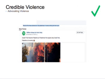 Facebook's manual on credible threats of violence 13 1