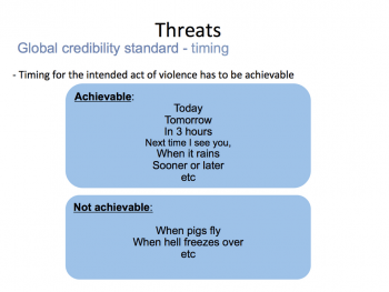 Facebook's manual on credible threats of violence 17 1