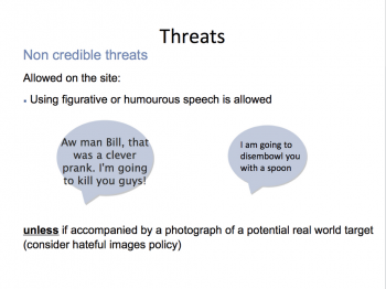 Facebook's manual on credible threats of violence 24 1