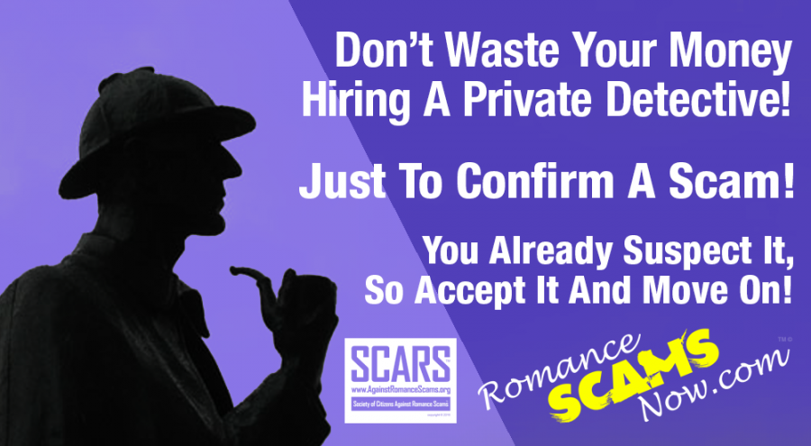 RSN™ ScamTV™ Video: Facebook's New Dating Features Attract Romance Scams don waste money on private detectives to confirm a scam