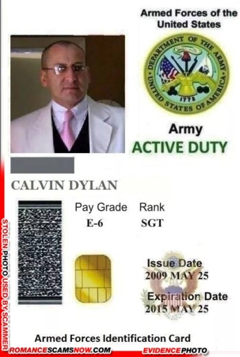 SCARS™ Scammer Gallery: Recent Fake Military IDs #35464 30