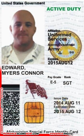 SCARS™ Scammer Gallery: Recent Fake Military IDs #35464 10