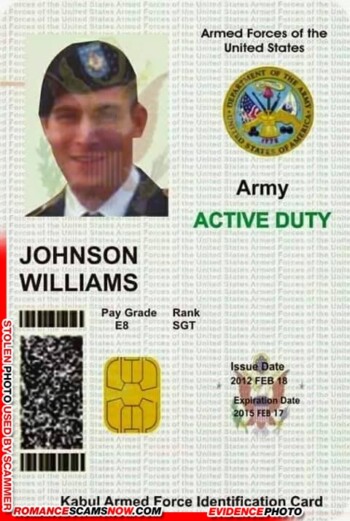 SCARS™ Scammer Gallery: Recent Fake Military IDs #35464 48