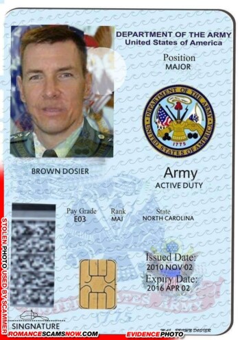 SCARS™ Scammer Gallery: Recent Fake Military IDs #35464 40