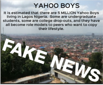 5-million-yahoo-boys in Lagos Nigerian - Fake News