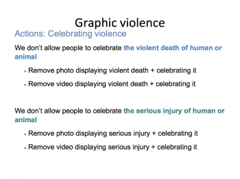 Facebook's guidance on graphic violence 11 1