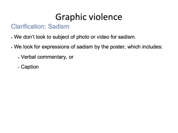 Facebook's guidance on graphic violence 5 1