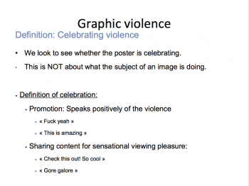 Facebook's guidance on graphic violence 8 1