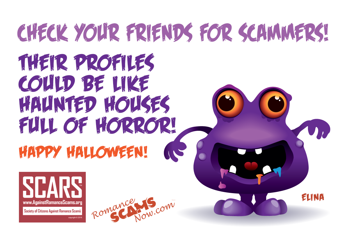 SCARS ™ / RSN™ Anti-Scam Poster: Check Your Friends For Scammers 205