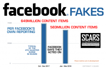 Facebook Fakes It Acted Upon Infographic