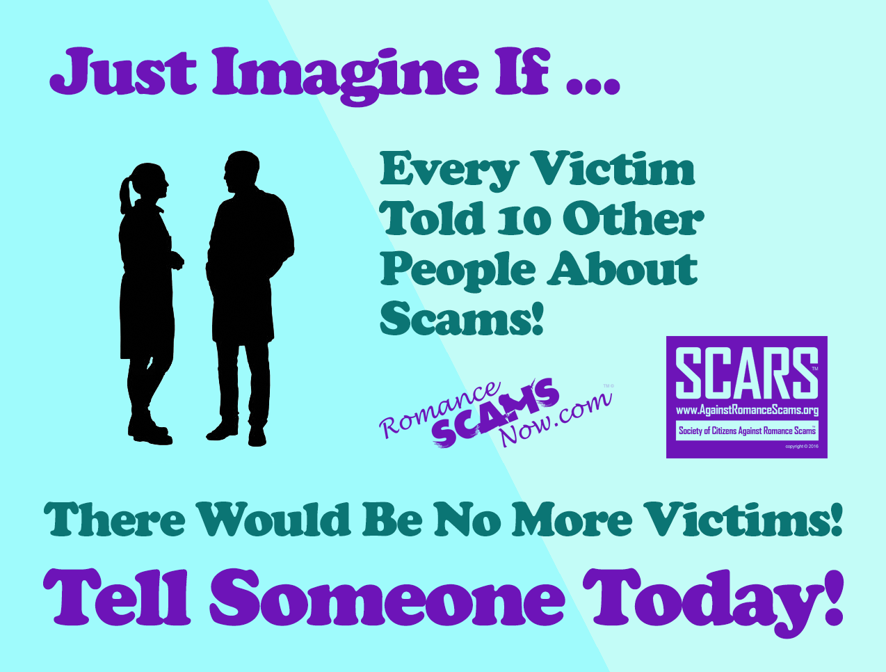 SCARS ™ / RSN™ Anti-Scam Poster: Tell Someone 72