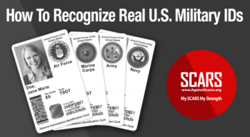 How To Recognize Fake Military IDs - on RomanceScamsNOW.com