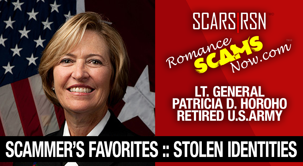 Lt. General Patricia D. Horoho: Have You Seen Her? Another Stolen Face / Stolen Identity 1