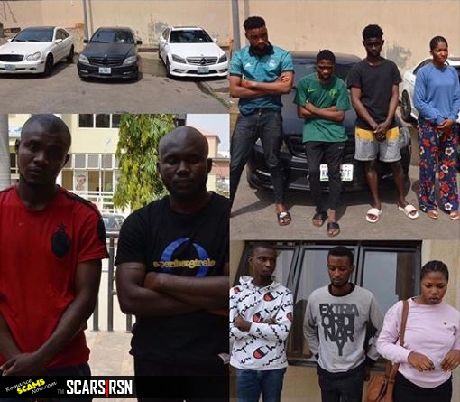 Suspected internet fraudsters arrested in Abuja by the EFCC