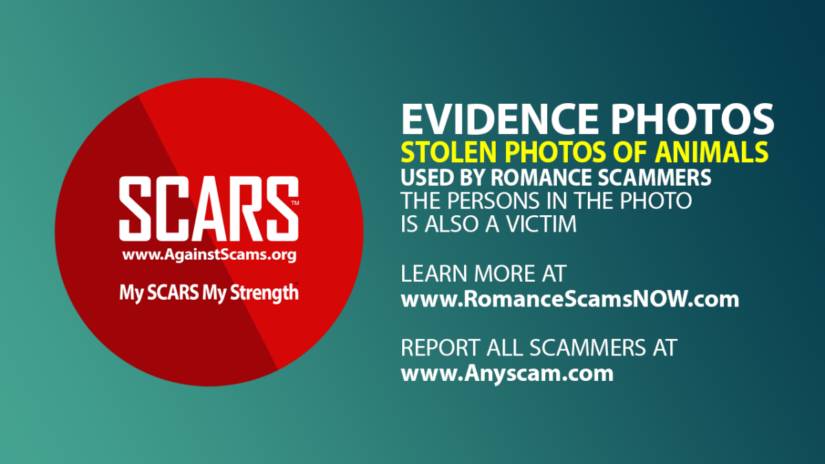Stolen Photos Of Women & Men With Animals 2023 – AnyScam.com Edition – Part 1