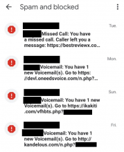 Missed Package Delivery Messages, Calls or Voicemail (Flubot) Scams 7