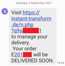 Missed Package Delivery Messages, Calls or Voicemail (Flubot) Scams 2