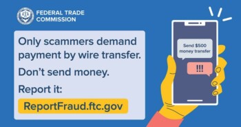 Don't sent money to scammers