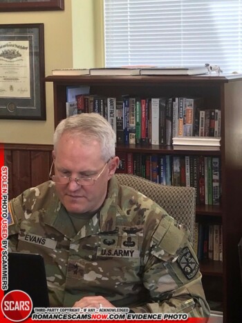 Major General John R. Evans, U.S. Army - Impersonation Victim 7