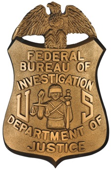 Official FBI Badge - Source FBI
