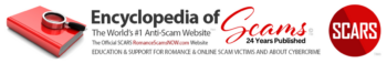 SCARS RomanceScamsNOW-com Website Header 24 Years Published