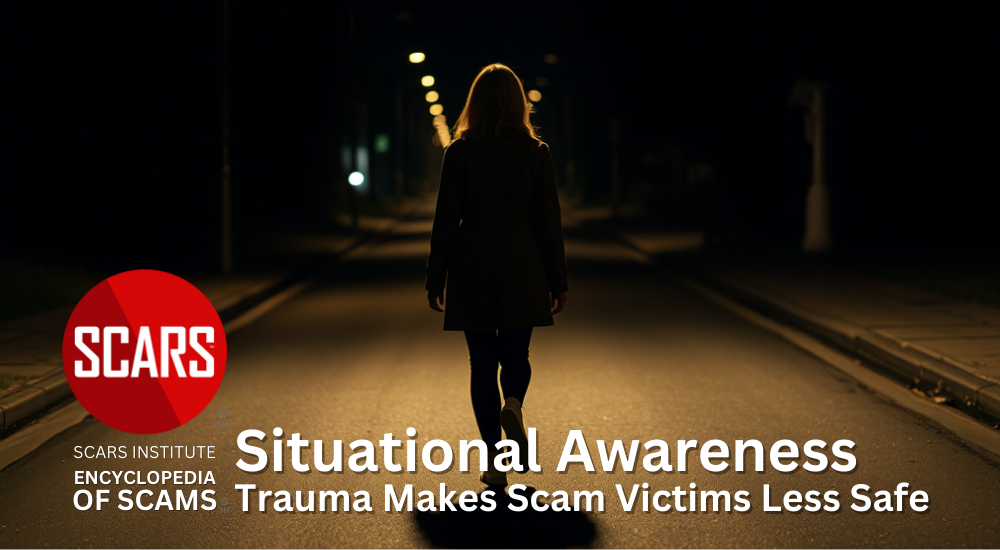 Situational Awareness and How Trauma Makes Scam Victims Less Safe - 2024 - on SCARS Institute Encyclopedia of Scams