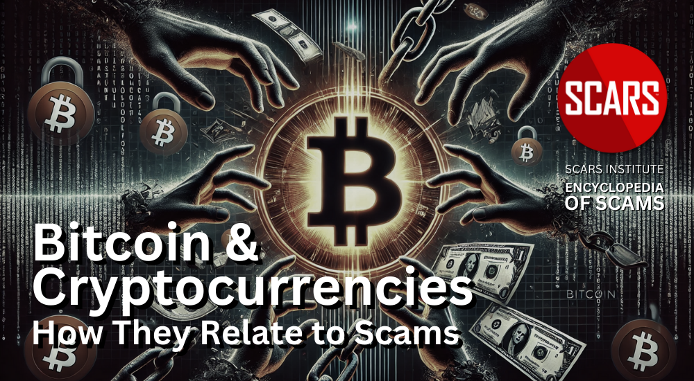 What are Bitcoin and Other Cryptocurrencies and How They Relate to Scams - 2024 - on the SCARS Institute RomanceScamsNOW.com - the Encyclopedia of Scams™