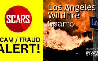 URGENT SCAM WARNING: Southern California - Los Angeles Wildfires Evacuation Scams - 2025 - on the SCARS Institute RomanceScamsNOW.com - the Encyclopedia of Scams™