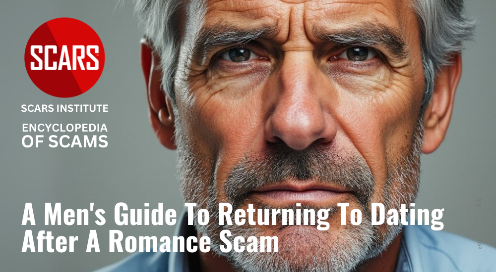 A Men's Guide to Returning to Dating After a Romance Scam - 2025 - on the SCARS Institute RomanceScamsNOW.com - the Encyclopedia of Scams™