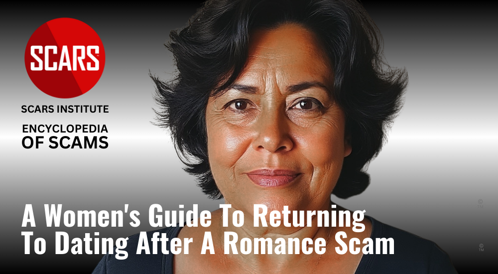 A Women's Guide to Returning to Dating After a Romance Scam - 2025 - on the SCARS Institute RomanceScamsNOW.com - the Encyclopedia of Scams™