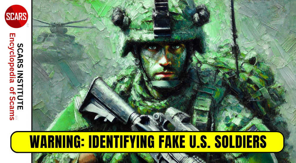 Identifying Fake U.S. Soldiers - 2025 Edition - on the SCARS Institute RomanceScamsNOW.com - the Encyclopedia of Scams™