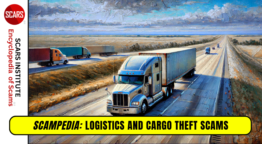 Logistics and Cargo Theft Scams - 2025 - on the SCARS Institute RomanceScamsNOW.com - the Encyclopedia of Scams™