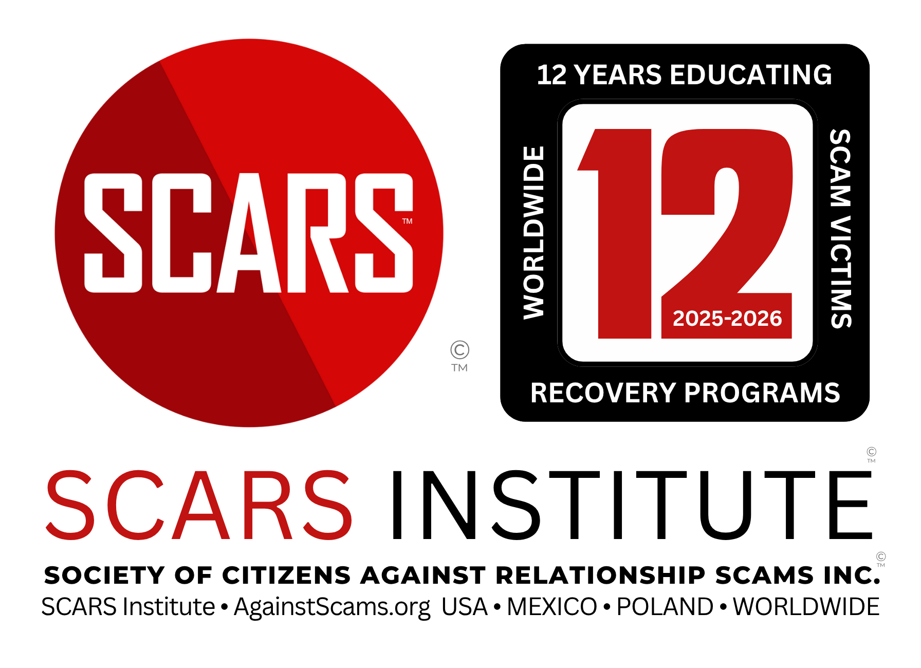 SCARS Institute - 12 Years of Service to Scam Victims/Survivors