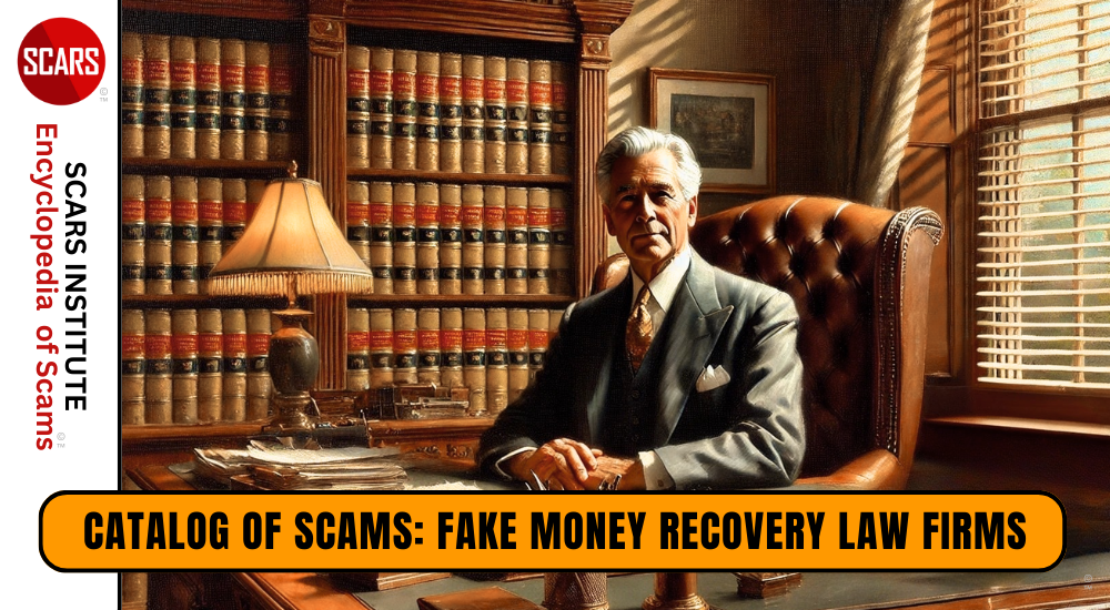 Fake Money Recovery Law Firms - 2026 - on the SCARS Institute RomanceScamsNOW.com - the Encyclopedia of Scams™