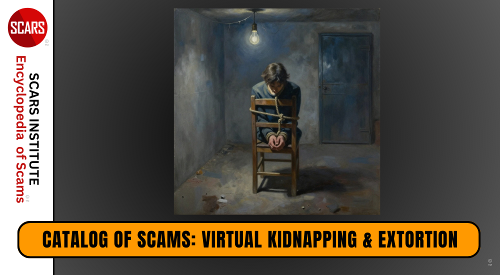 Virtual Kidnapping & Extortion - Proof of Life Images or Videos - 2026 - on the SCARS Institute RomanceScamsNOW.com - the Encyclopedia of Scams™