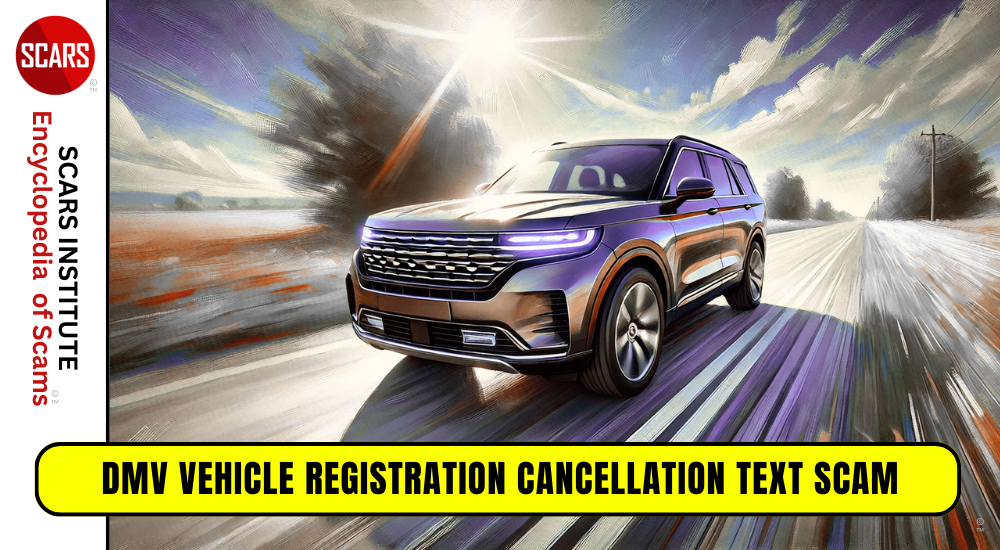 DMV Vehicle Registration Cancellation Text Scam - 2026