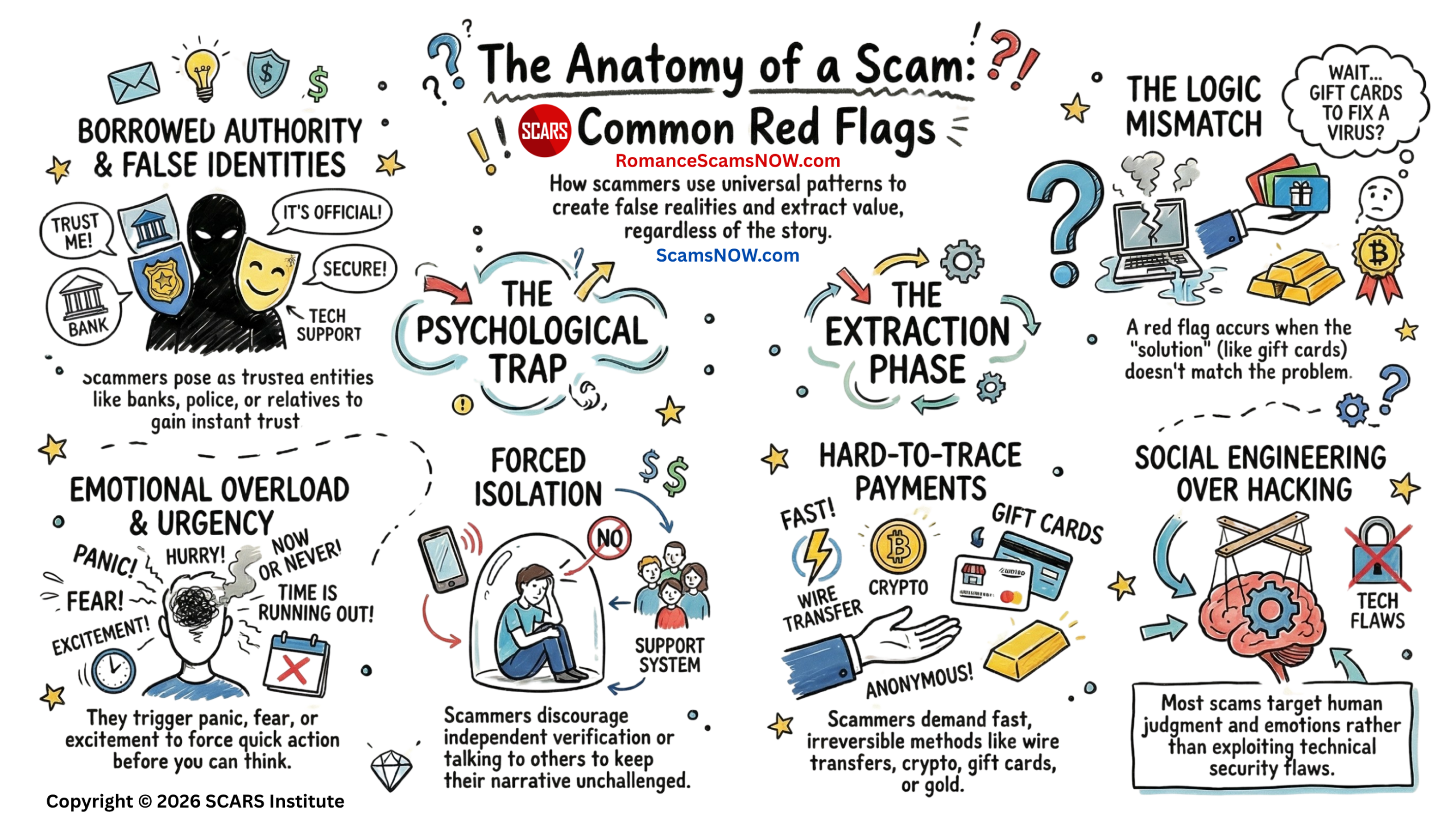 15 Things That Nearly Every Online and Phone Scams Have In Common - 2026 Common Red Flags Infographic scaled 15 Things That Nearly Every Online and Phone Scams Have In Common - 2026