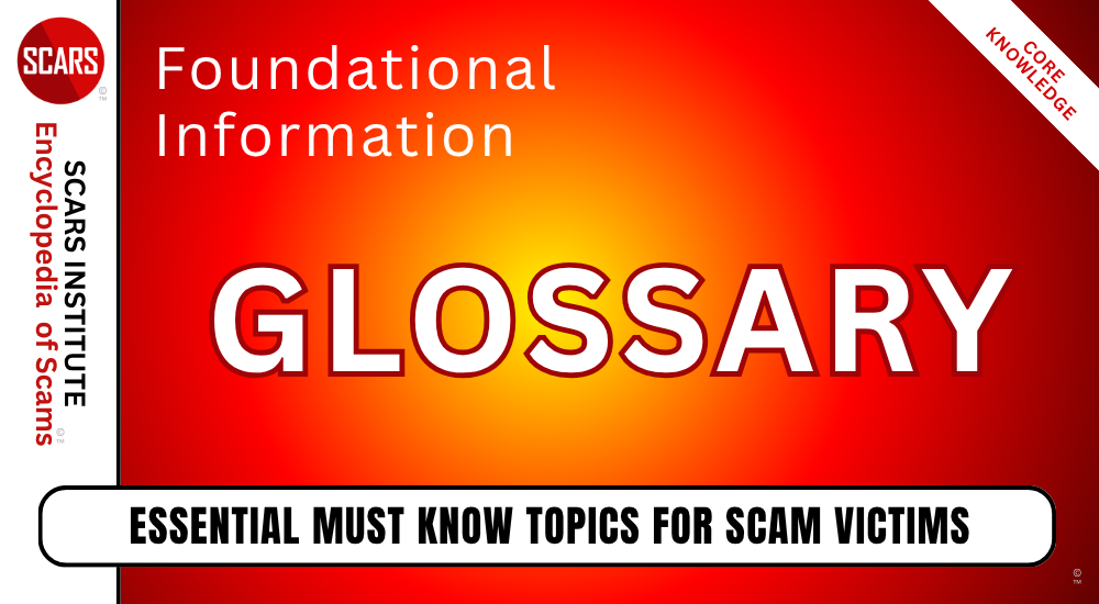 Scam Fraud and Related Terms Glossary - 2026