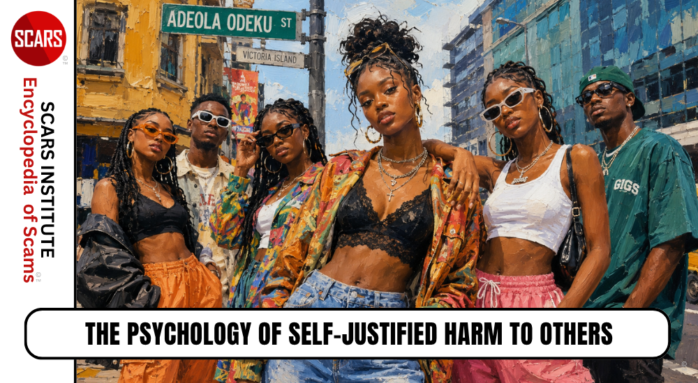 SCARS Institute Encyclopedia of Scams - Official SCARS RomanceScamsNOW.com The Psychology of Self Justified Harm to Others The Psychology of Self-Justified Harm to Others - 2026